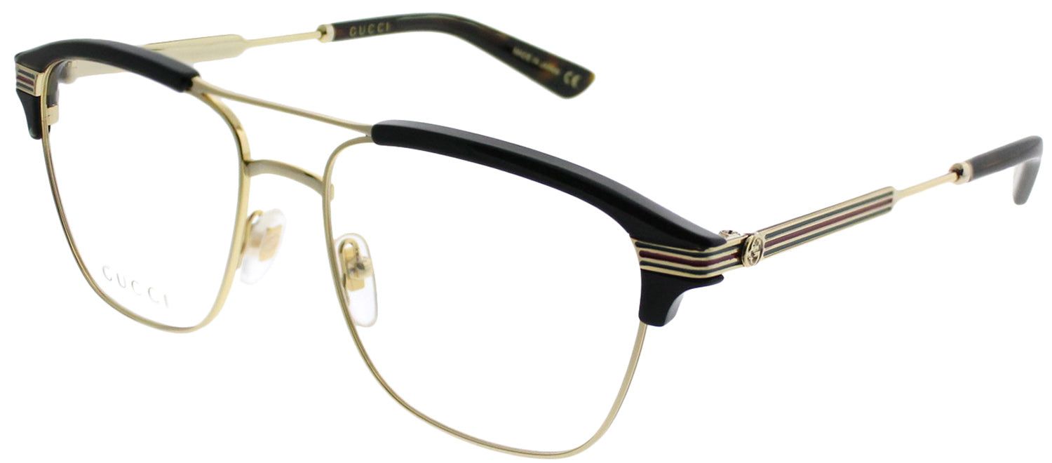 Gucci GG 0241O 002 Rectangle Acetate Gold Eyeglasses with Demo Lens sold by Gaffos product image thumbnail 2