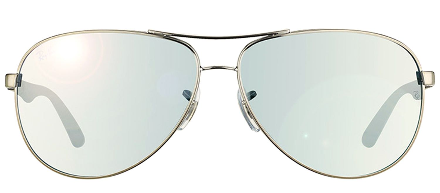 Ray-Ban RB 8313 004/K6 Aviator Metal Ruthenium/ Gunmetal Sunglasses with Silver Polarized Lens sold by Gaffos