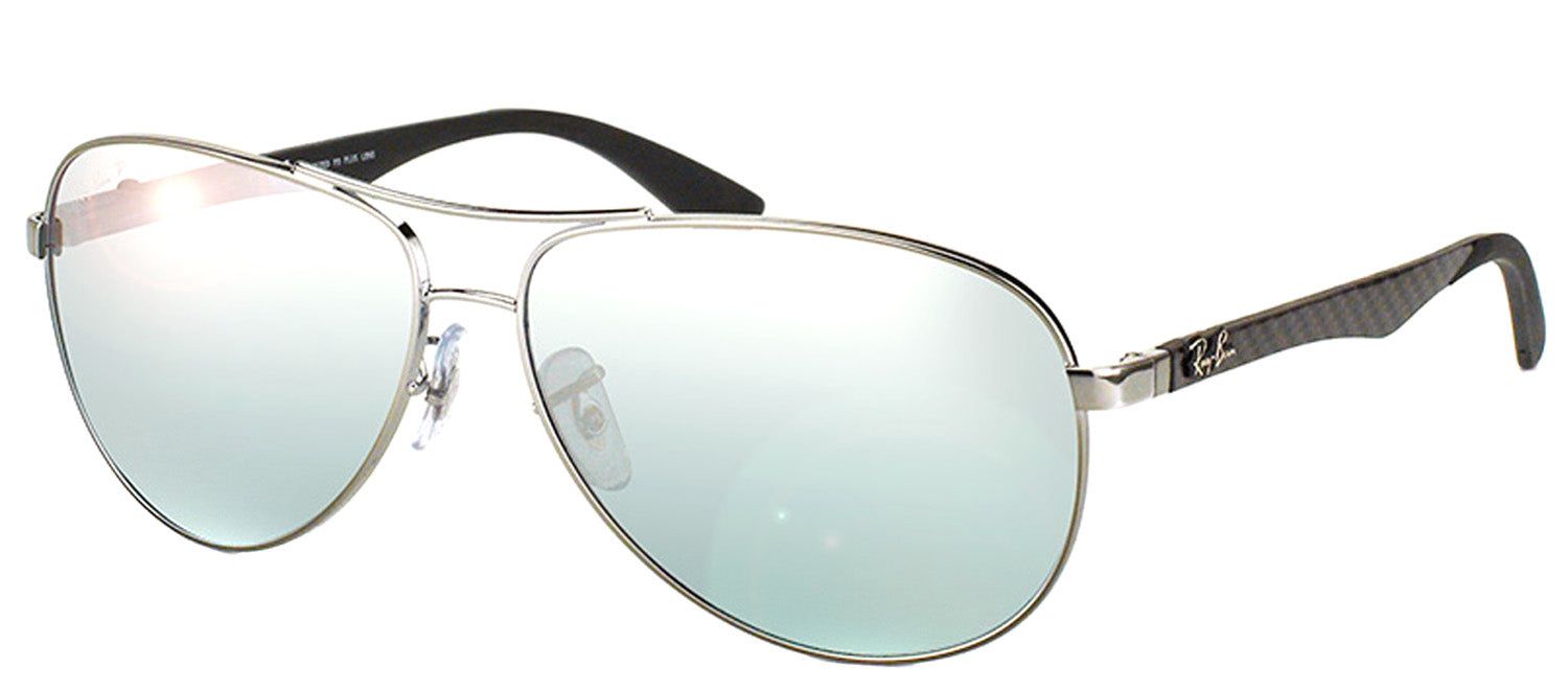 Ray-Ban RB 8313 004/K6 Aviator Metal Ruthenium/ Gunmetal Sunglasses with Silver Polarized Lens sold by Gaffos product image thumbnail 2