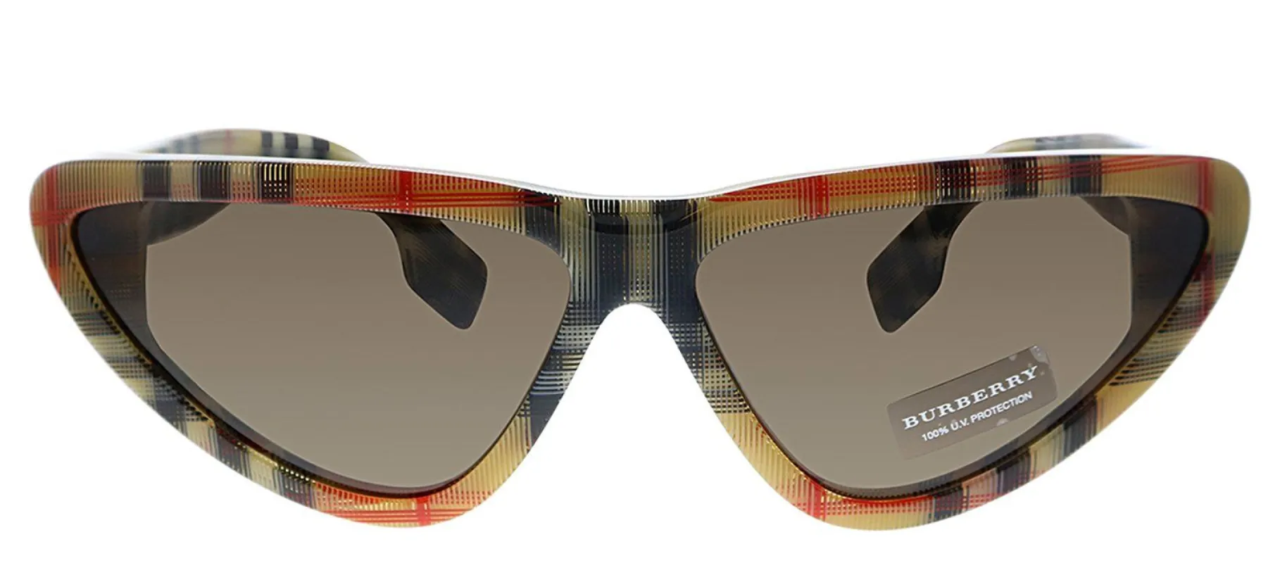 Burberry BE 4292 377873 Geometric Plastic Brown Sunglasses with Brown Lens sold by Gaffos