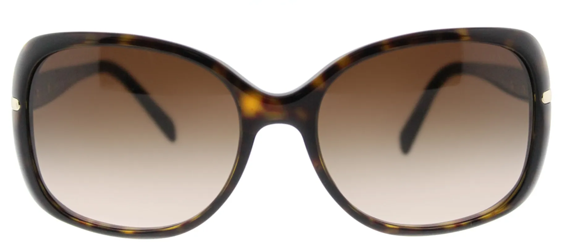 Prada PR 08OS 2AU6S1 Rectangle Plastic Tortoise/ Havana Sunglasses with Brown Gradient Lens sold by Gaffos