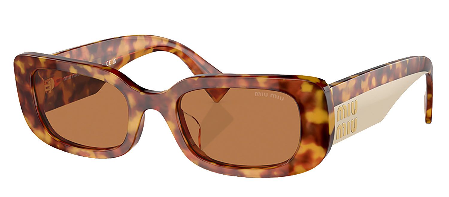 Miu Miu MU 08YS 4BW2Z1 Rectangle Plastic Havana Sunglasses with Brown Anti-Reflective Lens sold by Gaffos product image thumbnail 2