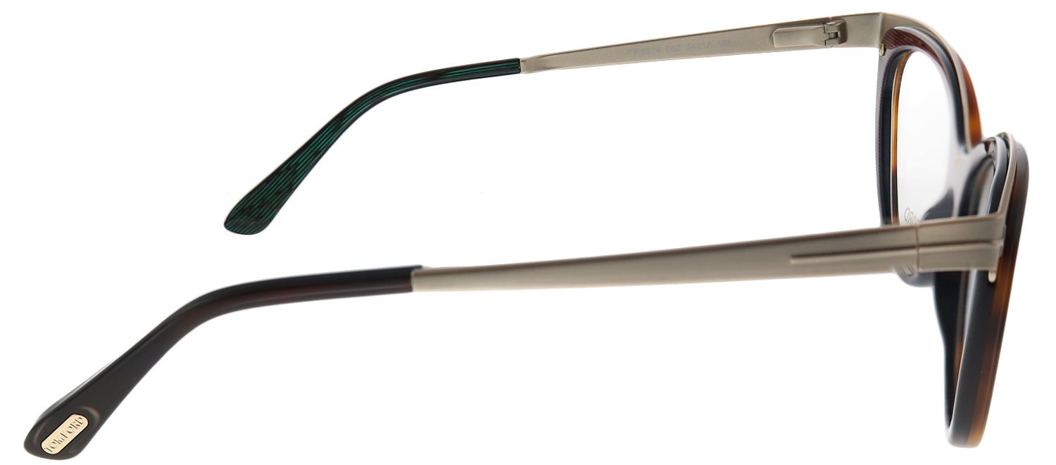 Tom Ford FT 5374 052 Cat-Eye Metal Tortoise/ Havana Eyeglasses with Demo Lens sold by Gaffos product image thumbnail 3