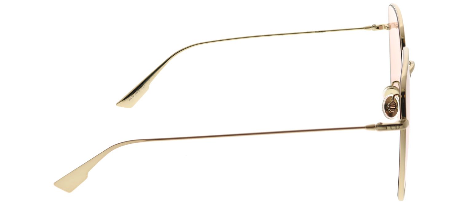 Dior CD Stellaire1 J5G JW Square Metal Gold Sunglasses with Pink Lens sold by Gaffos product image thumbnail 3