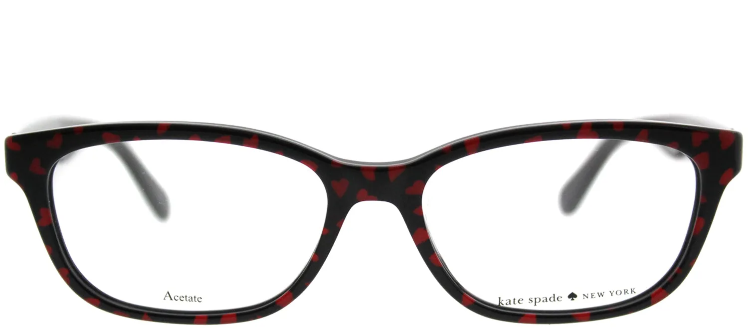 Kate Spade KS Brylie 7RM Rectangle Plastic Black Eyeglasses with Demo Lens sold by Gaffos