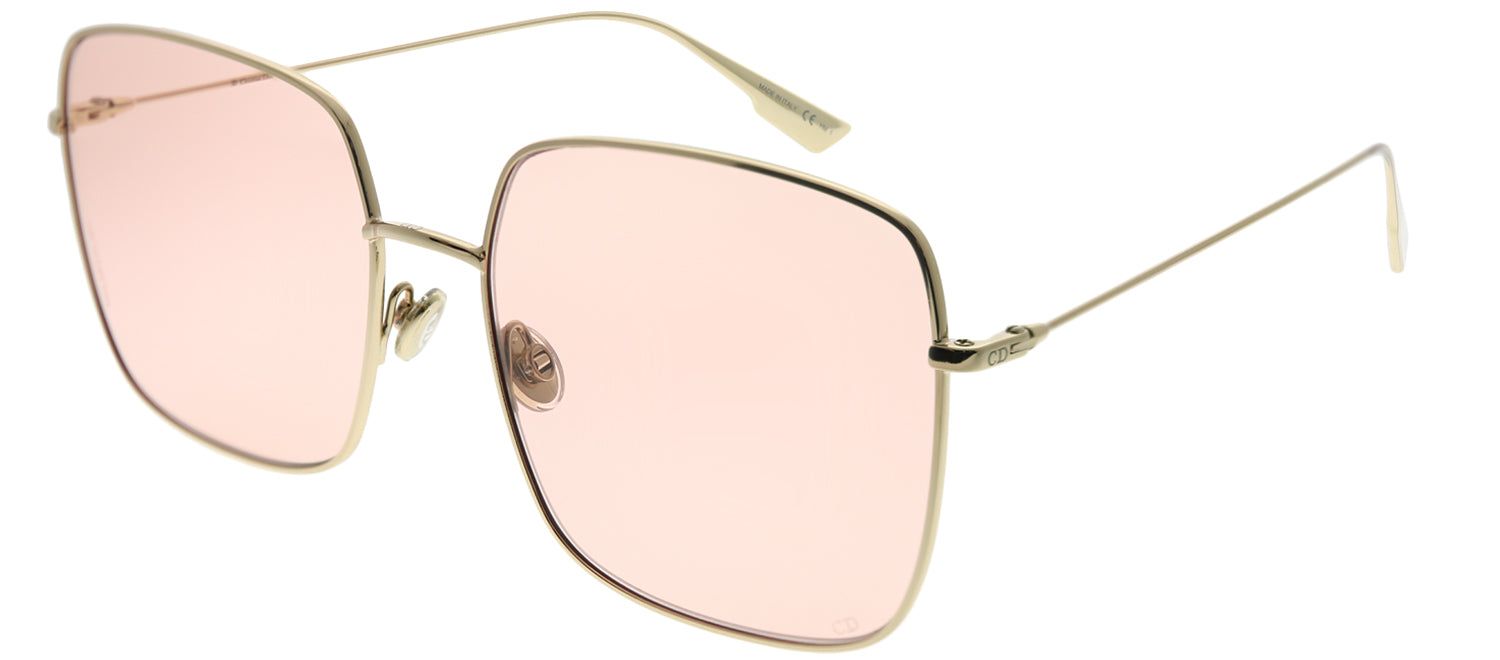 Dior CD Stellaire1 J5G JW Square Metal Gold Sunglasses with Pink Lens sold by Gaffos product image thumbnail 2