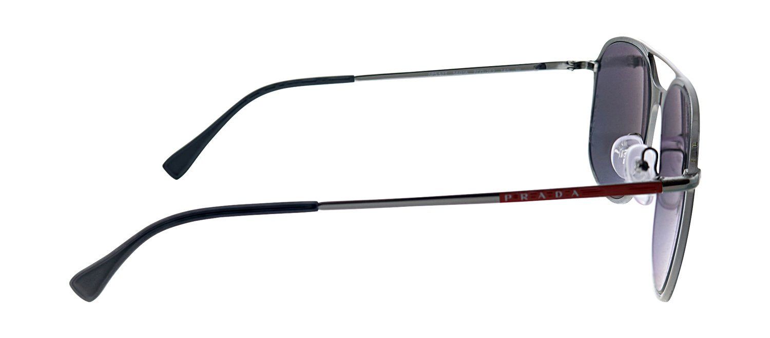 Prada Linea Rossa PS 53TS 7CQ2F2 Rectangle Metal Brown Sunglasses with SIlver Polarized Lens sold by Gaffos product image thumbnail 3