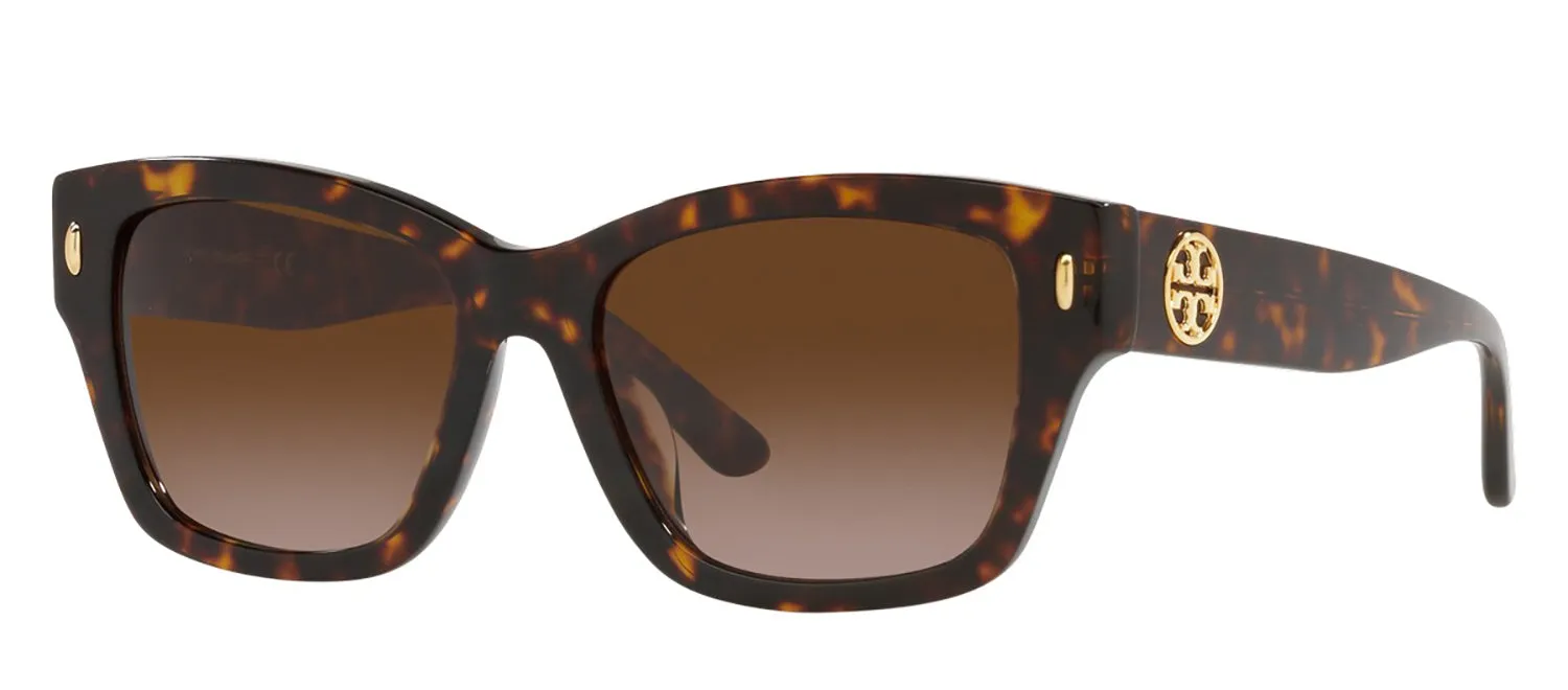 Tory Burch CLASSIC TY 7167U 172813 Rectangle Plastic Tortoise Sunglasses with Brown Gradient Lens sold by Gaffos product image thumbnail 2