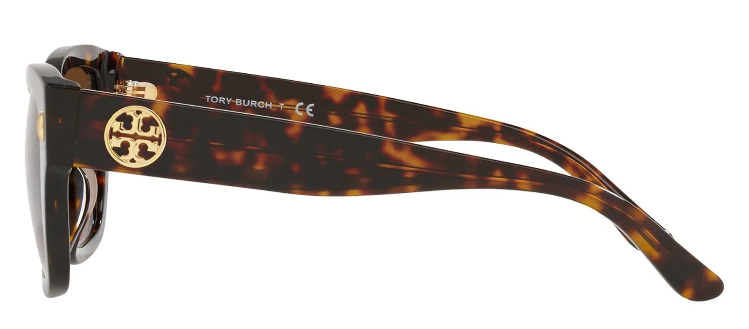 Tory Burch CLASSIC TY 7167U 172813 Rectangle Plastic Tortoise Sunglasses with Brown Gradient Lens sold by Gaffos product image thumbnail 3