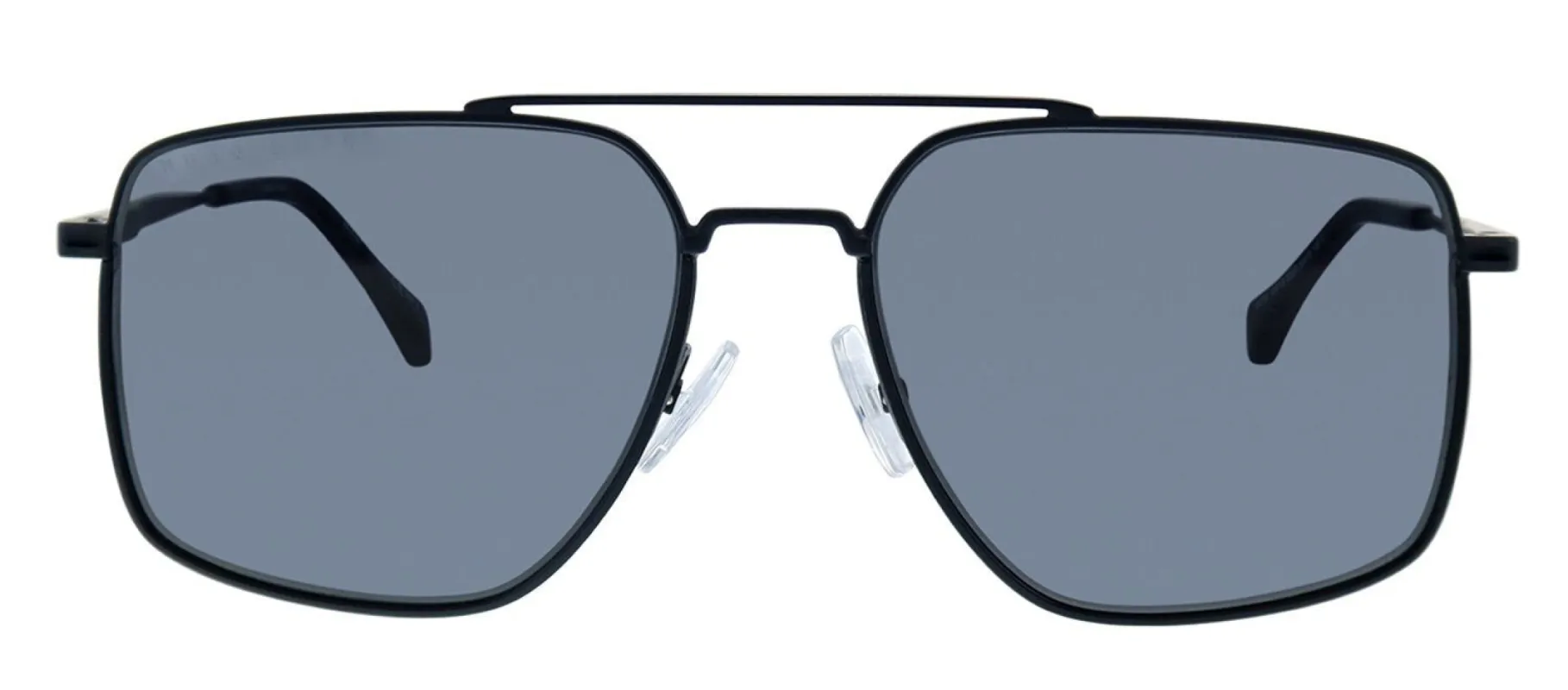 Hugo Boss BOSS 1091/S 003 Aviator Metal Black Sunglasses with Grey Blue Lens made by Gaffos