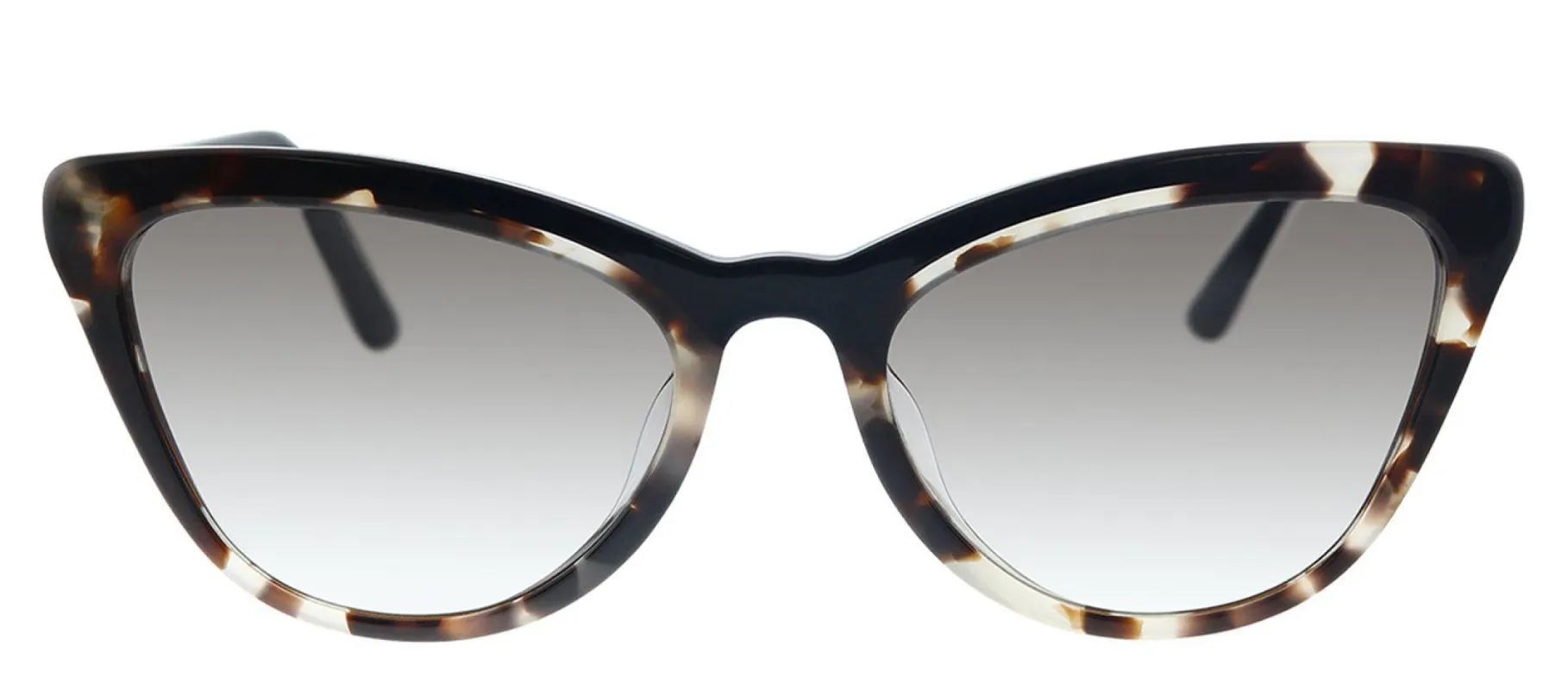 Prada PR 01VSF 3980A7 Cat-Eye Plastic Havana Sunglasses with Grey Gradient Lens sold by Gaffos