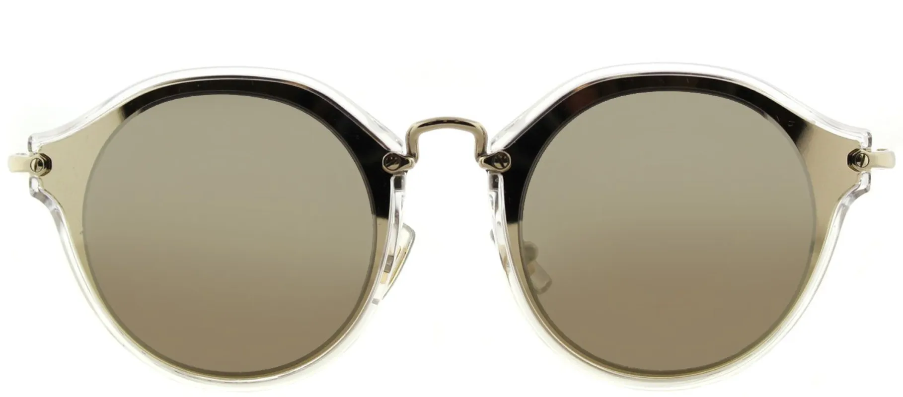 Miu Miu MU 51SS ZVN1C0 Cat-Eye Plastic Gold Sunglasses with Gold Mirror Lens sold by Gaffos