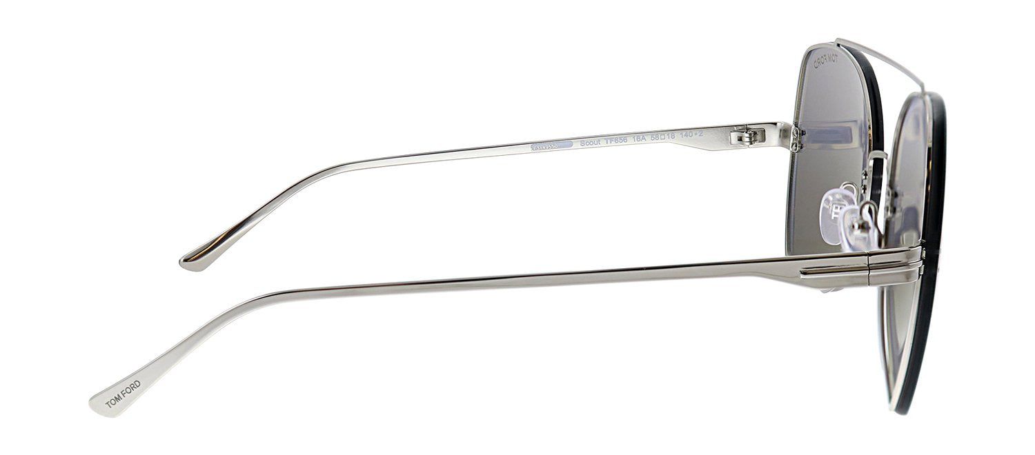 Tom Ford TF 656 16A Pilot Metal Silver Sunglasses with Grey Lens sold by Gaffos product image thumbnail 3