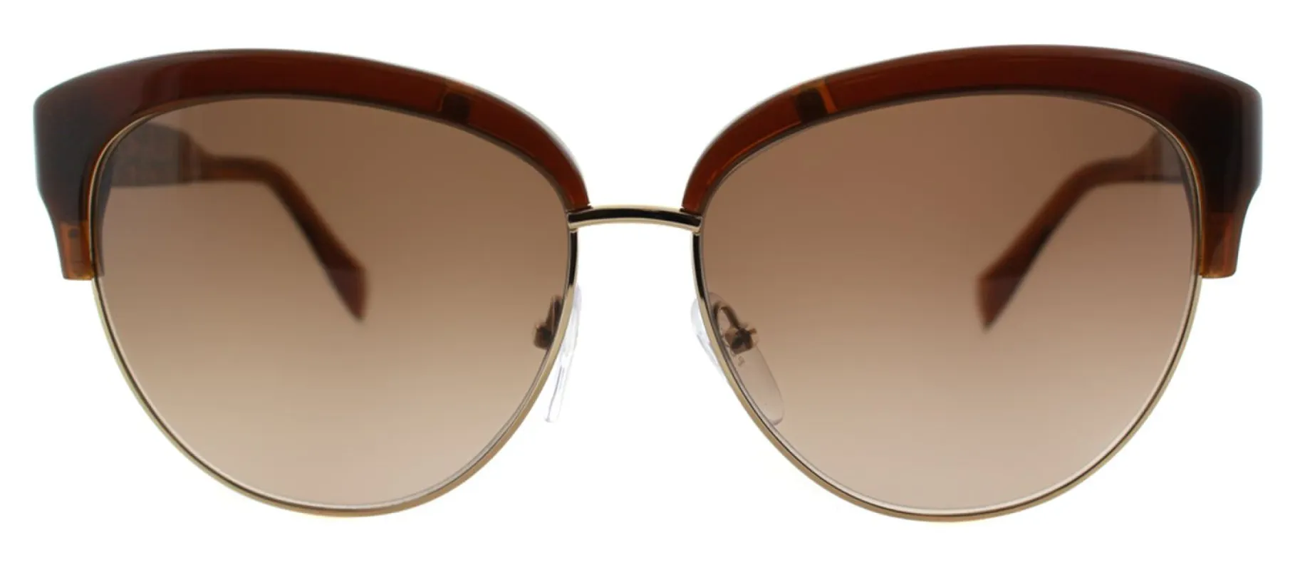 Pucci EP 724S 210 Cat-Eye Plastic Brown Sunglasses with Brown Gradient Lens made by Gaffos