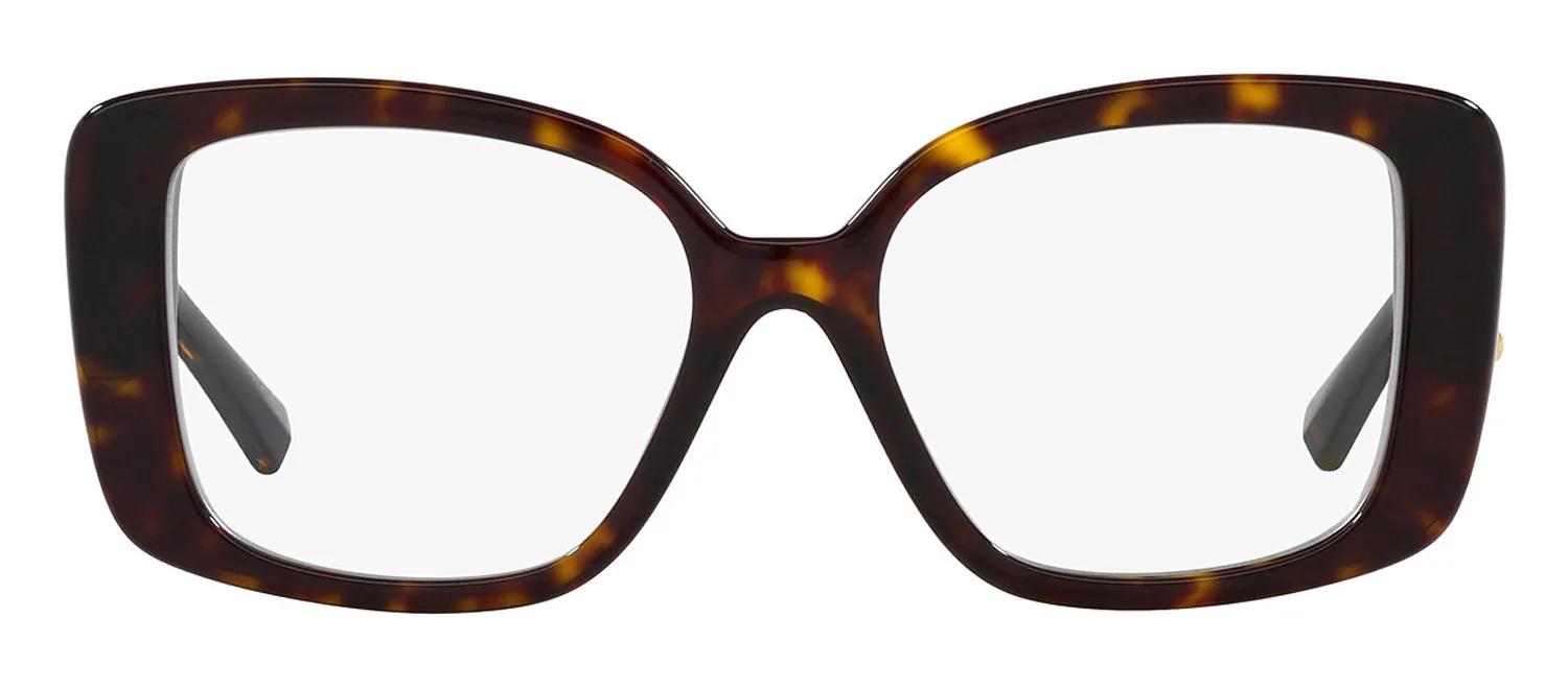 Tiffany & Co. TF 2235 8015 Butterfly Plastic Havana Eyeglasses with Logo Stamped Demo Lenses sold by Gaffos