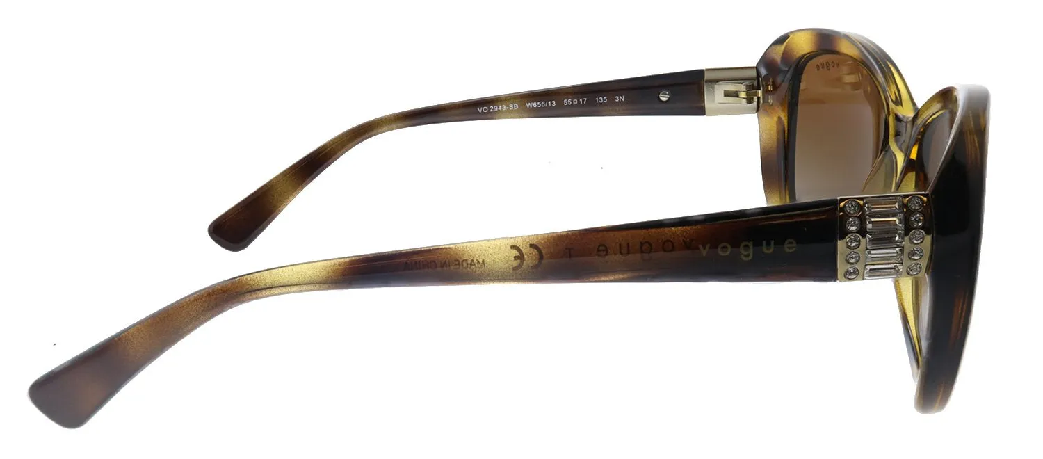 Vogue Eyewear VO 2943SB W65613 Butterfly Metal Havana Sunglasses with Brown Gradient Lens sold by Gaffos product image thumbnail 3