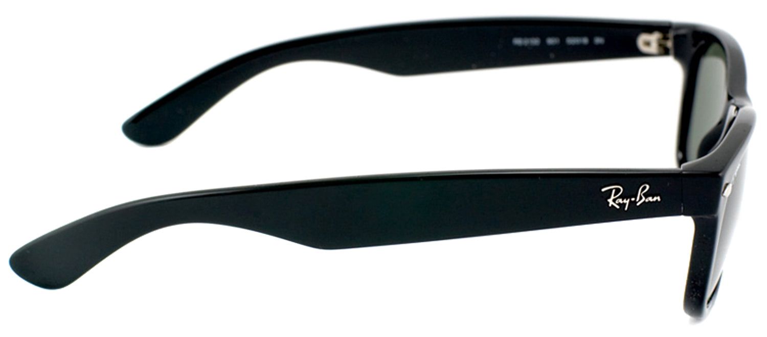 Ray-Ban RB 2132 901 Wayfarer Plastic Black Sunglasses with Crystal Green Lens sold by Gaffos product image thumbnail 3