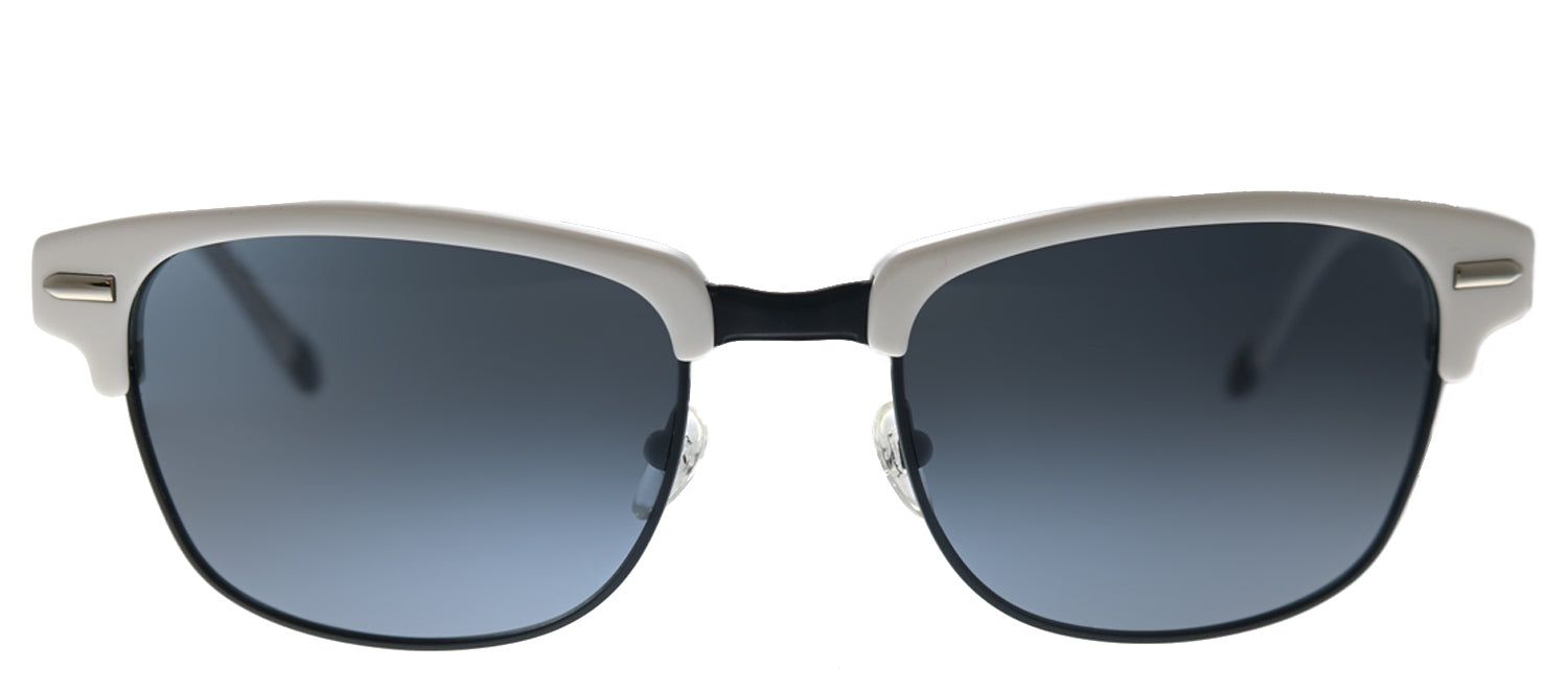 Original Penguin PE Highpockets P WH Square Plastic Ivory/ White Sunglasses with Black Polarized Lens sold by Gaffos