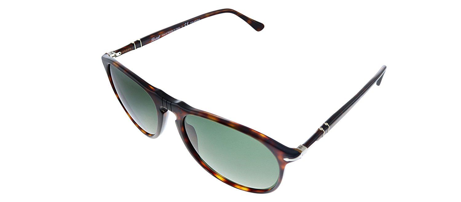 Persol PO 6649SM 24/58 Pilot Plastic Havana Sunglasses with Green Polarized Lens sold by Gaffos product image thumbnail 2