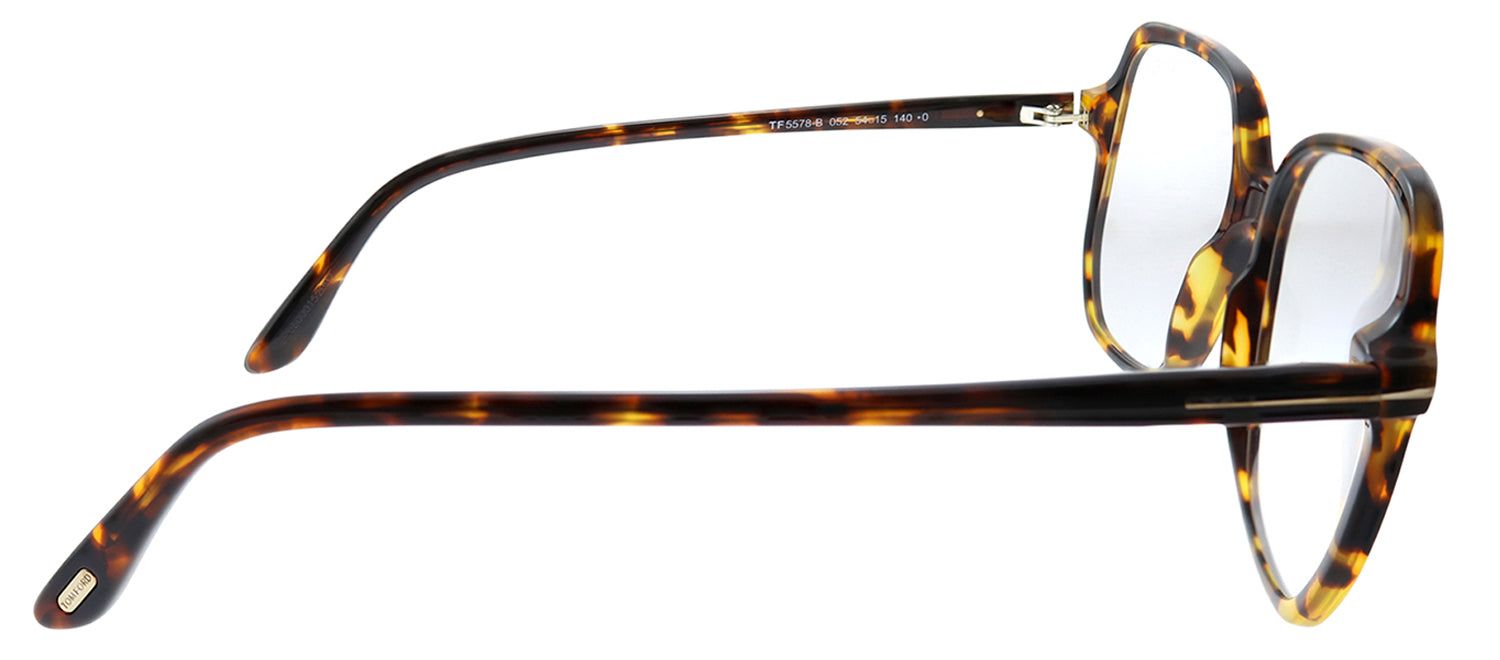 Tom Ford FT 5578-B 052 Tortoise Square Plastic Eyeglasses with Demo Lens sold by Gaffos product image thumbnail 3