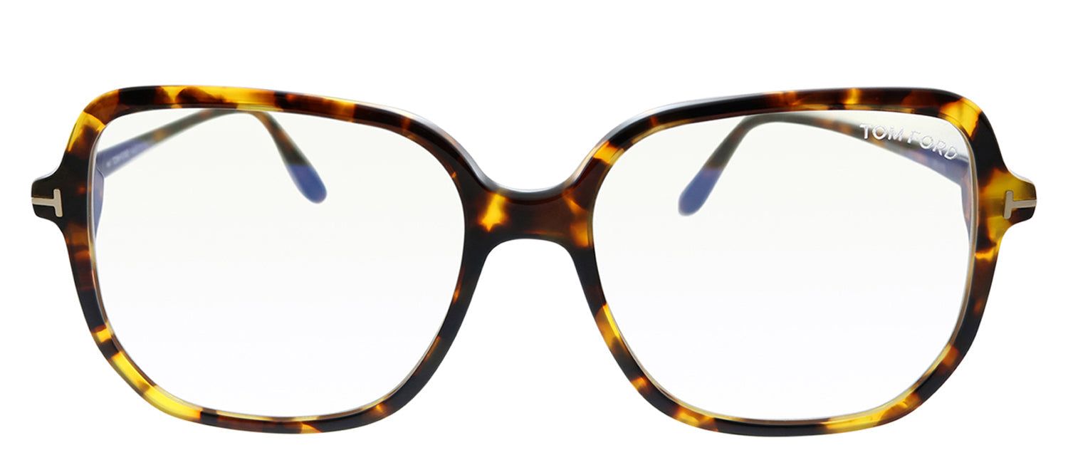 Tom Ford FT 5578-B 052 Tortoise Square Plastic Eyeglasses with Demo Lens sold by Gaffos
