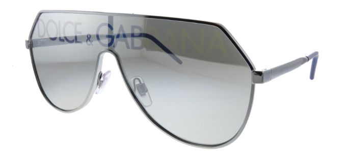 Dolce & Gabbana DG 2221 04/N Aviator Metal GunMetal Sunglasses with Silver Gradient Mirrored Lens sold by Gaffos