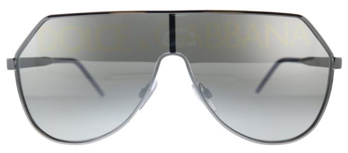 Dolce & Gabbana DG 2221 04/N Aviator Metal GunMetal Sunglasses with Silver Gradient Mirrored Lens sold by Gaffos