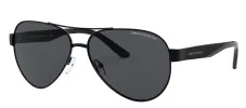 Armani Exchange AX 2034S 600087 Aviator Metal Black Sunglasses with Grey Lens sold by Gaffos