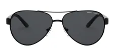 Armani Exchange AX 2034S 600087 Aviator Metal Black Sunglasses with Grey Lens sold by Gaffos