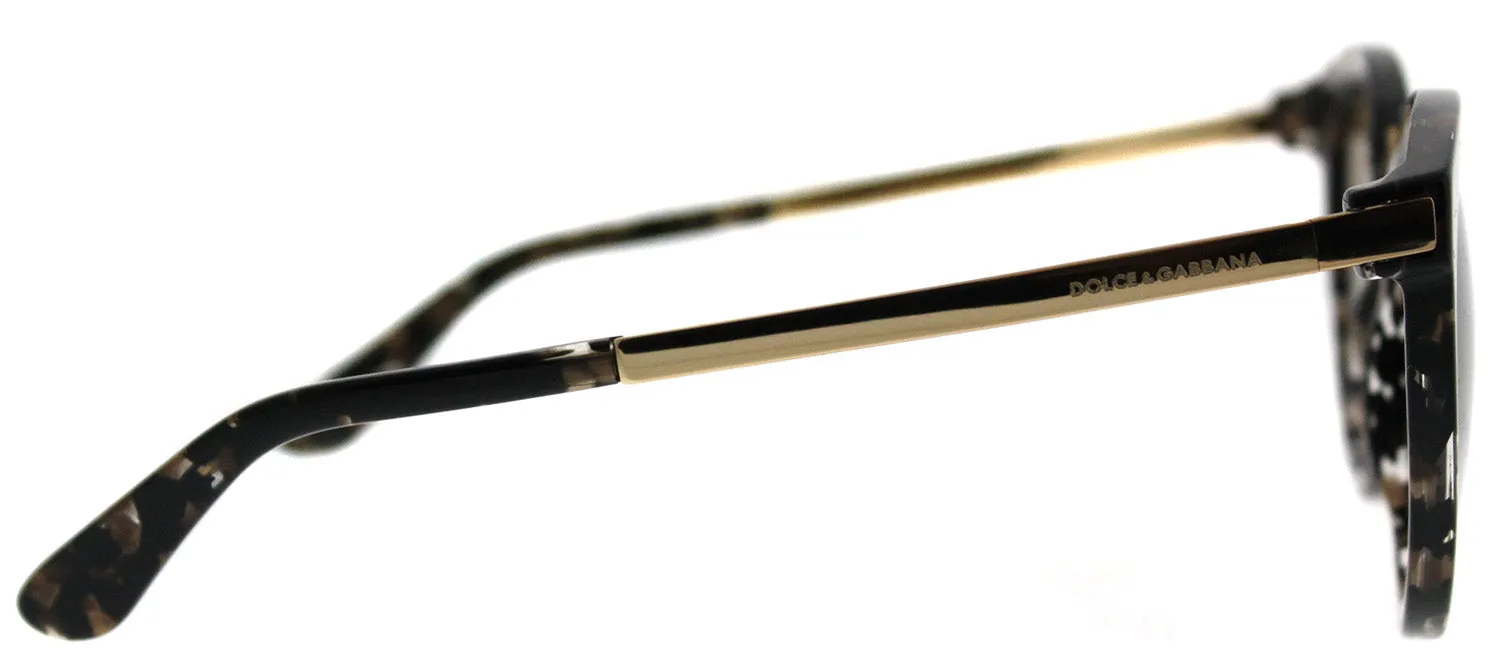 Dolce & Gabbana DG 4268 911/6E Round Plastic Black Sunglasses with Gold Mirror Lens sold by Gaffos product image thumbnail 3