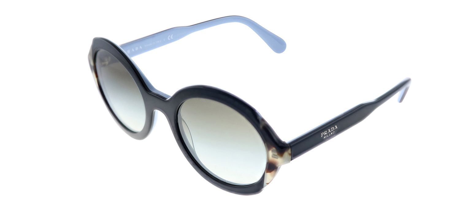 Prada PR 17US KHR0A7 Oval Plastic Black Sunglasses with Grey Gradient Lens sold by Gaffos product image thumbnail 2