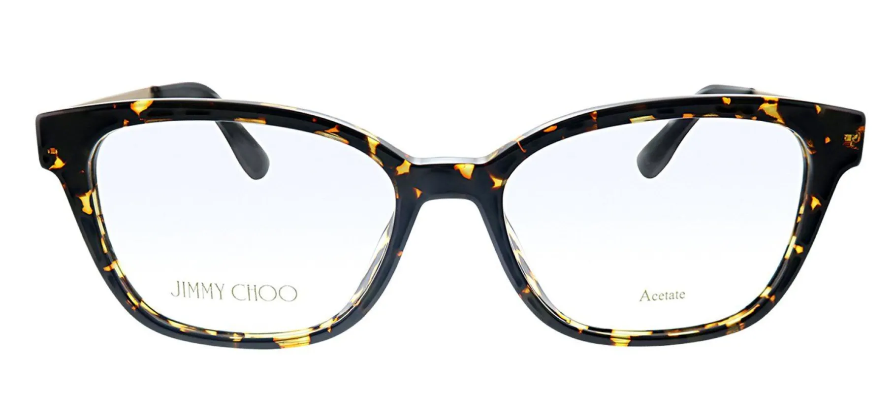 Jimmy Choo JC 160 581 Rectangle Plastic Havana Eyeglasses with Demo Lens sold by Gaffos