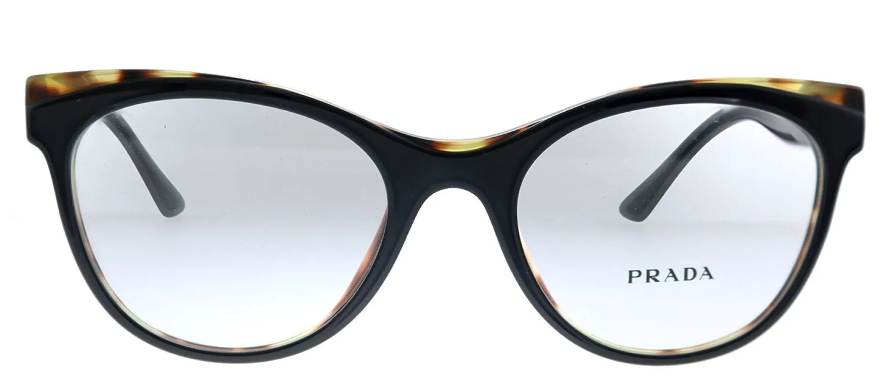 Prada PR 05WV 3891O1 Butterfly Plastic Black Havana Eyeglasses with Demo Lens sold by Gaffos
