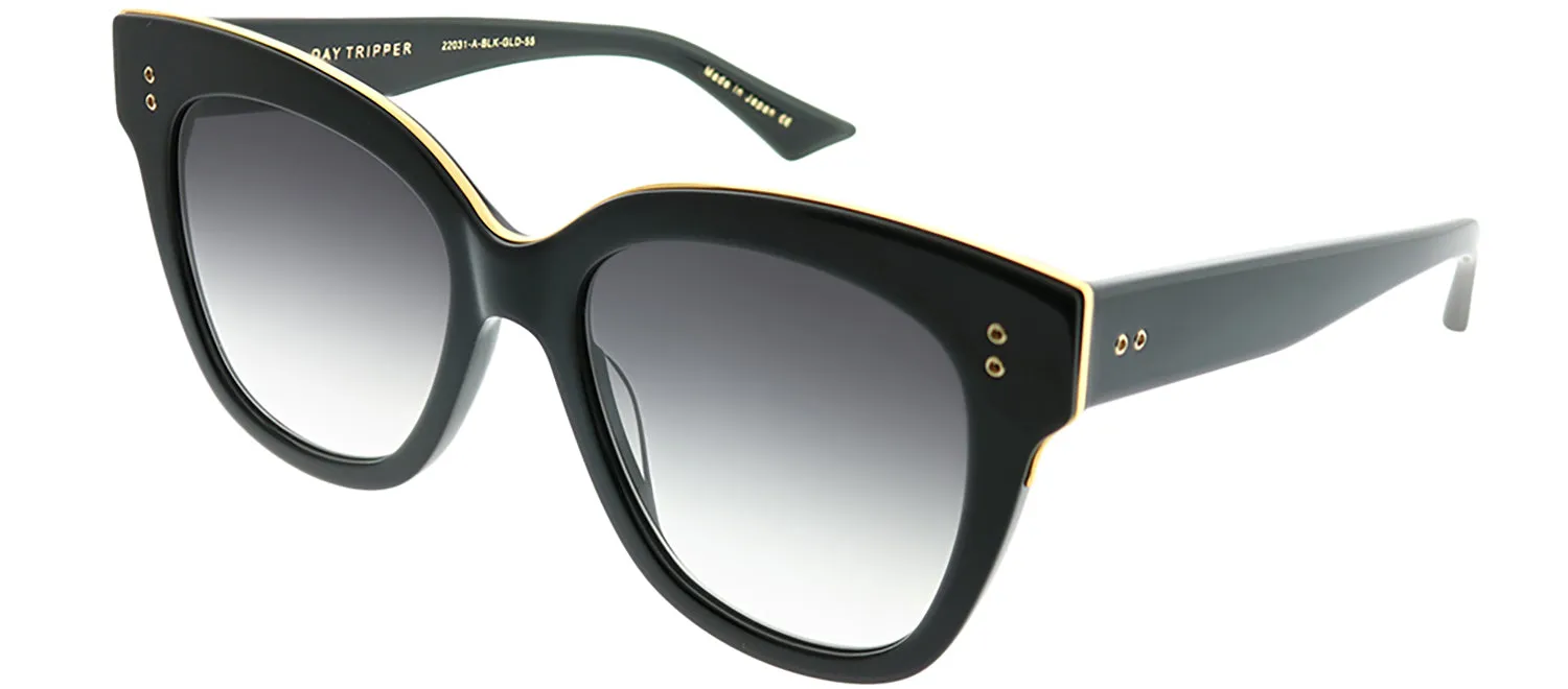 Dita Day Tripper DT 22031-A-BLK-GLD Square Plastic Black Sunglasses with Dark Grey Gradient AR Lens sold by Gaffos product image thumbnail 2