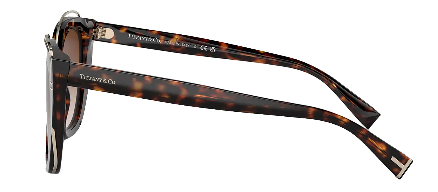Tiffany & Co. TF 4148 83633B Cat-Eye Plastic Havana Sunglasses with Brown Gradient Lens sold by Gaffos product image thumbnail 3