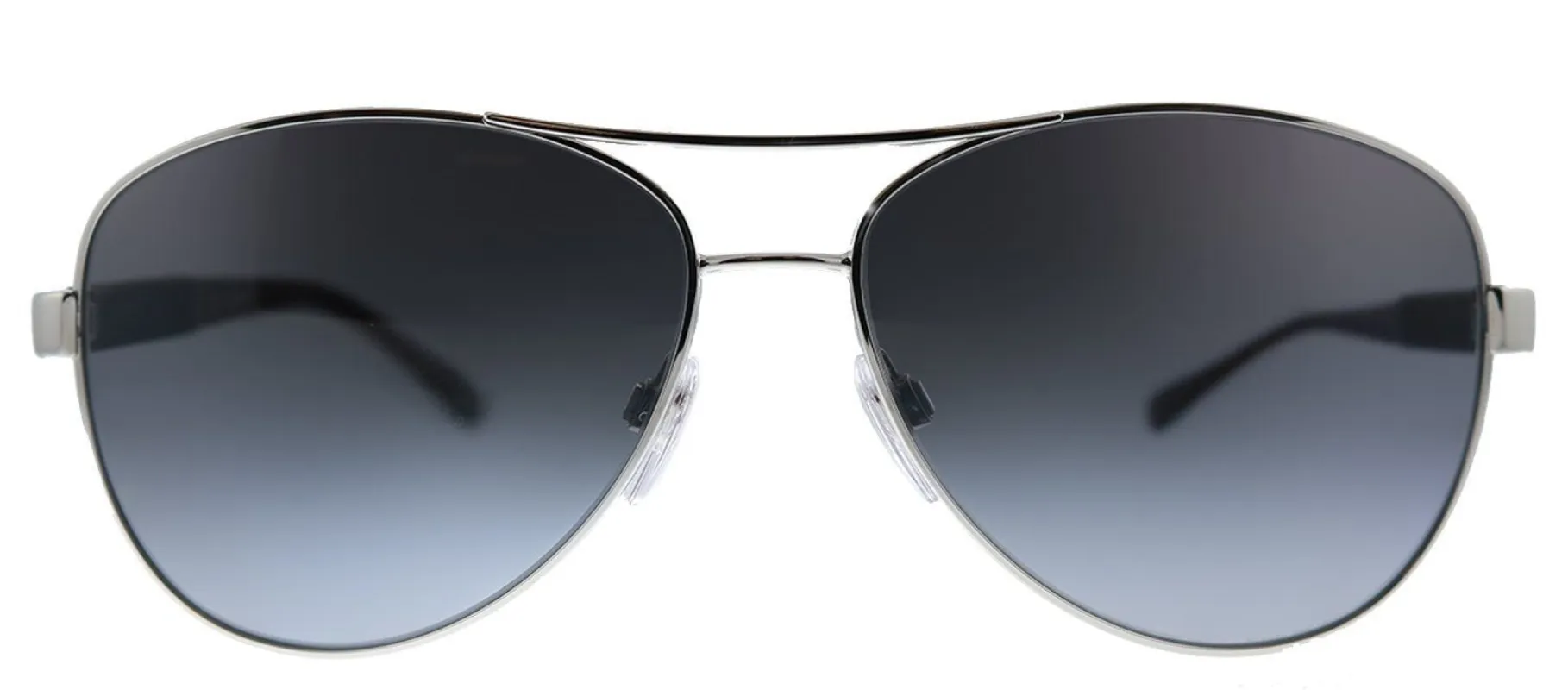Burberry BE 3080 1300T3 Aviator Plastic Silver Sunglasses with Grey Gradient Polarized Lens sold by Gaffos