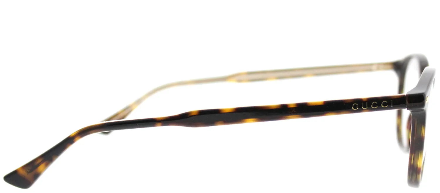 Gucci GG 0187O 006 Square Acetate Tortoise/ Havana Eyeglasses with Demo Lens sold by Gaffos product image thumbnail 3
