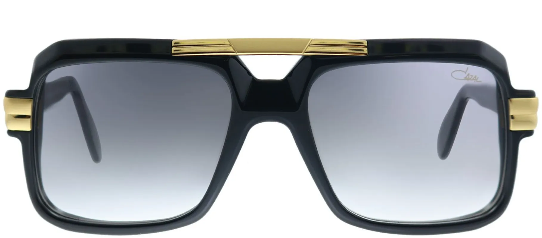 Cazal Cazal 663 001SG Square Plastic Black Sunglasses with Grey Gradient Lens sold by Gaffos