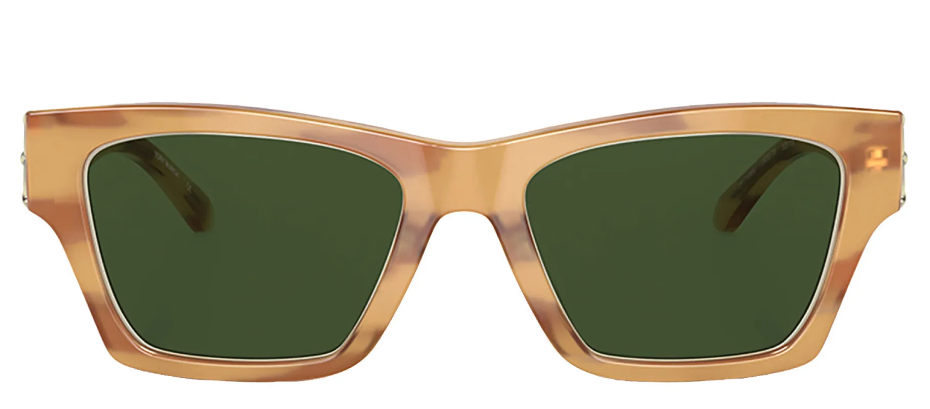 Tory Burch TY 7186U 192073 Pillow Plastic Yellow Amber Tortoise Sunglasses with Green Classic Lens sold by Gaffos