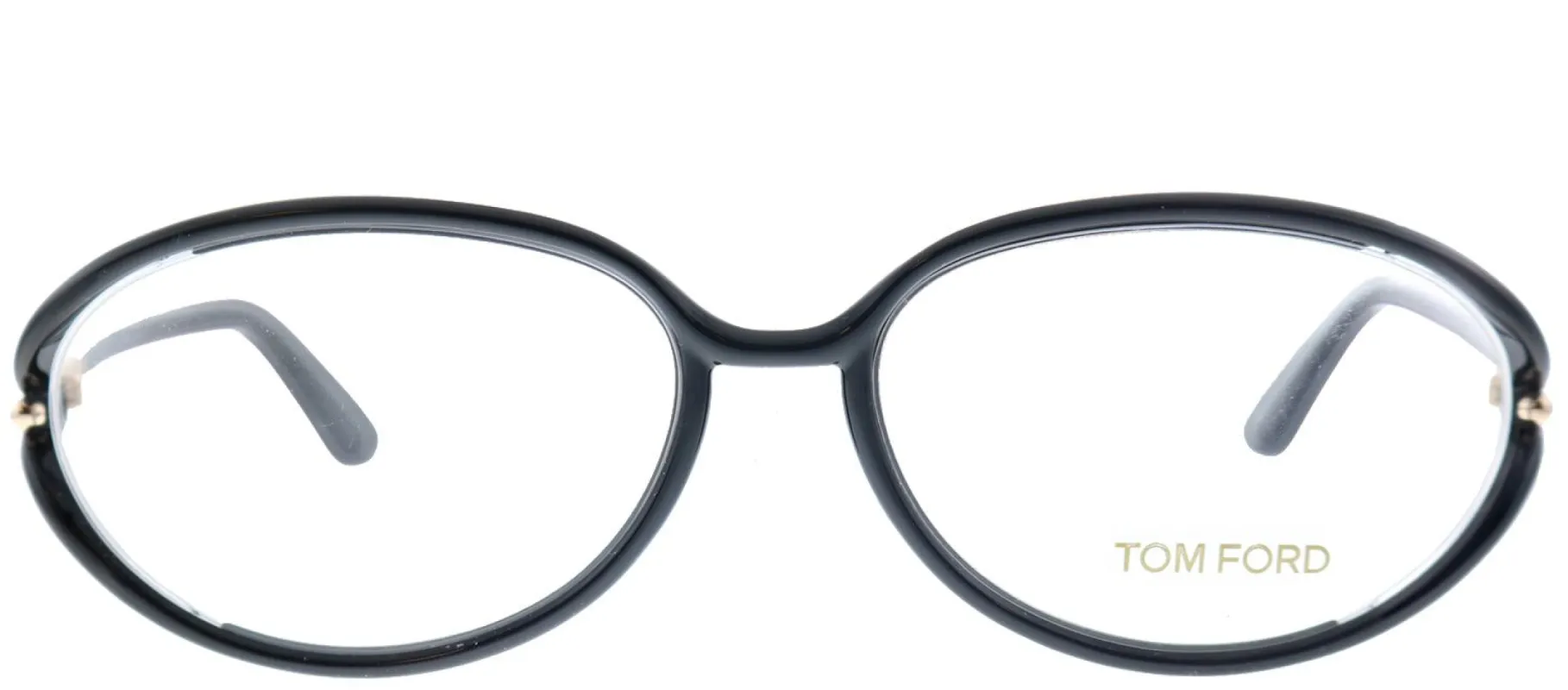 Tom Ford FT 5212 001 Oval Plastic Black Eyeglasses with Demo Lens sold by Gaffos