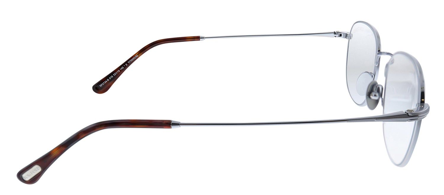 Tom Ford FT 5734 016 Square Metal Silver Eyeglasses with Demo Lens sold by Gaffos product image thumbnail 3