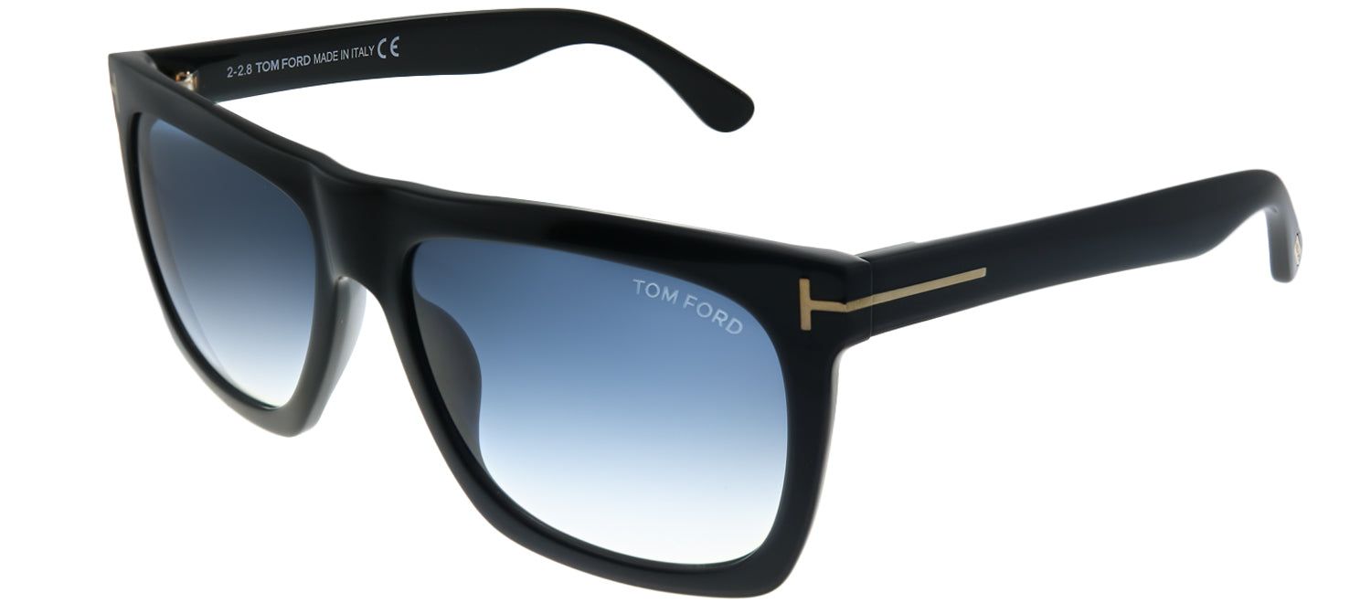 Tom Ford Morgan TF 513 01W Black Rectangle Plastic Black Sunglasses with Blue Gradient Lens sold by Gaffos product image thumbnail 2