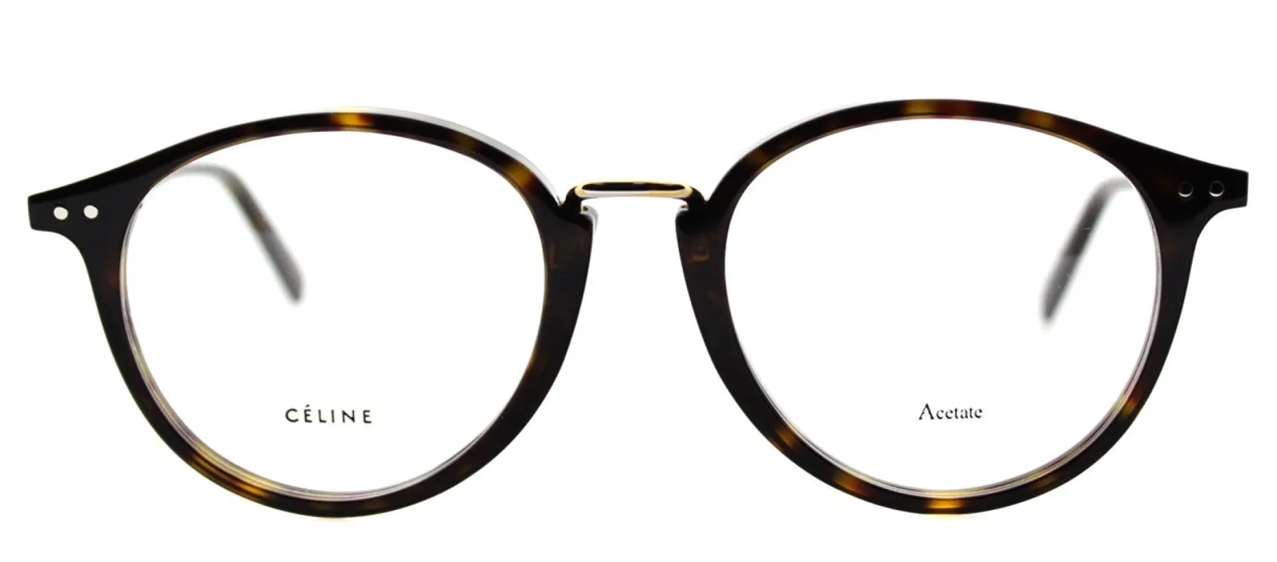 Celine CL 41406 086 Round Plastic Tortoise/ Havana Eyeglasses with Demo Lens sold by Gaffos