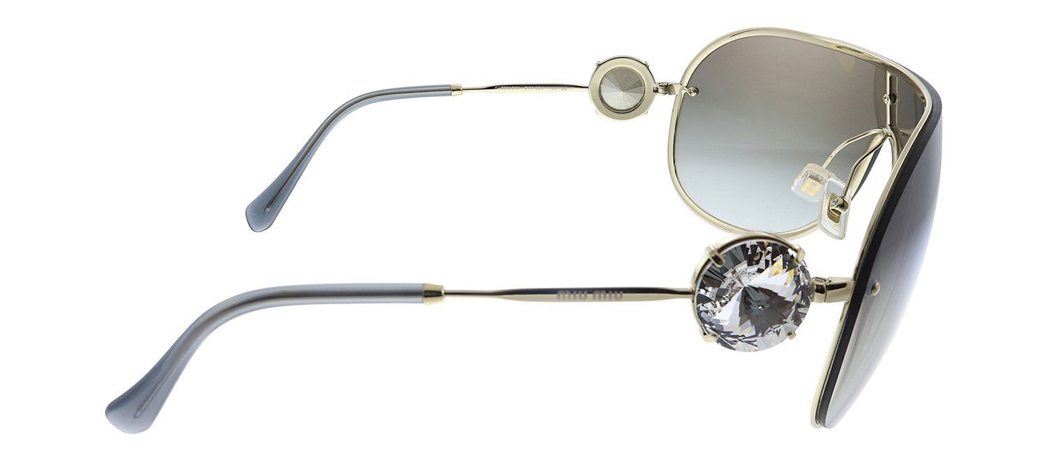 Miu Miu MU 67US ZVN5O0 Shield Metal Silver Sunglasses with Grey Mirror Lens sold by Gaffos product image thumbnail 3