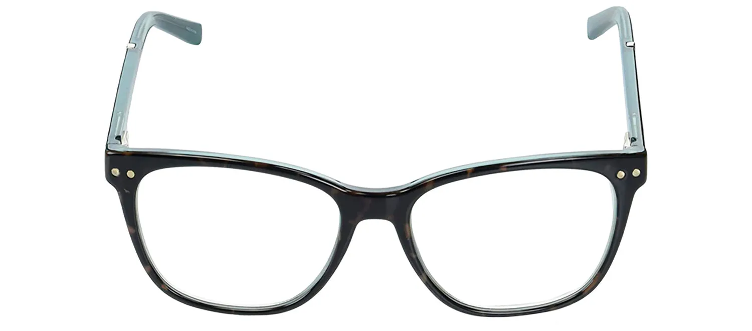 Kate Spade KS Joyanne IPR Square Plastic Havana Eyeglasses with Clear Blue Block Lens sold by Gaffos