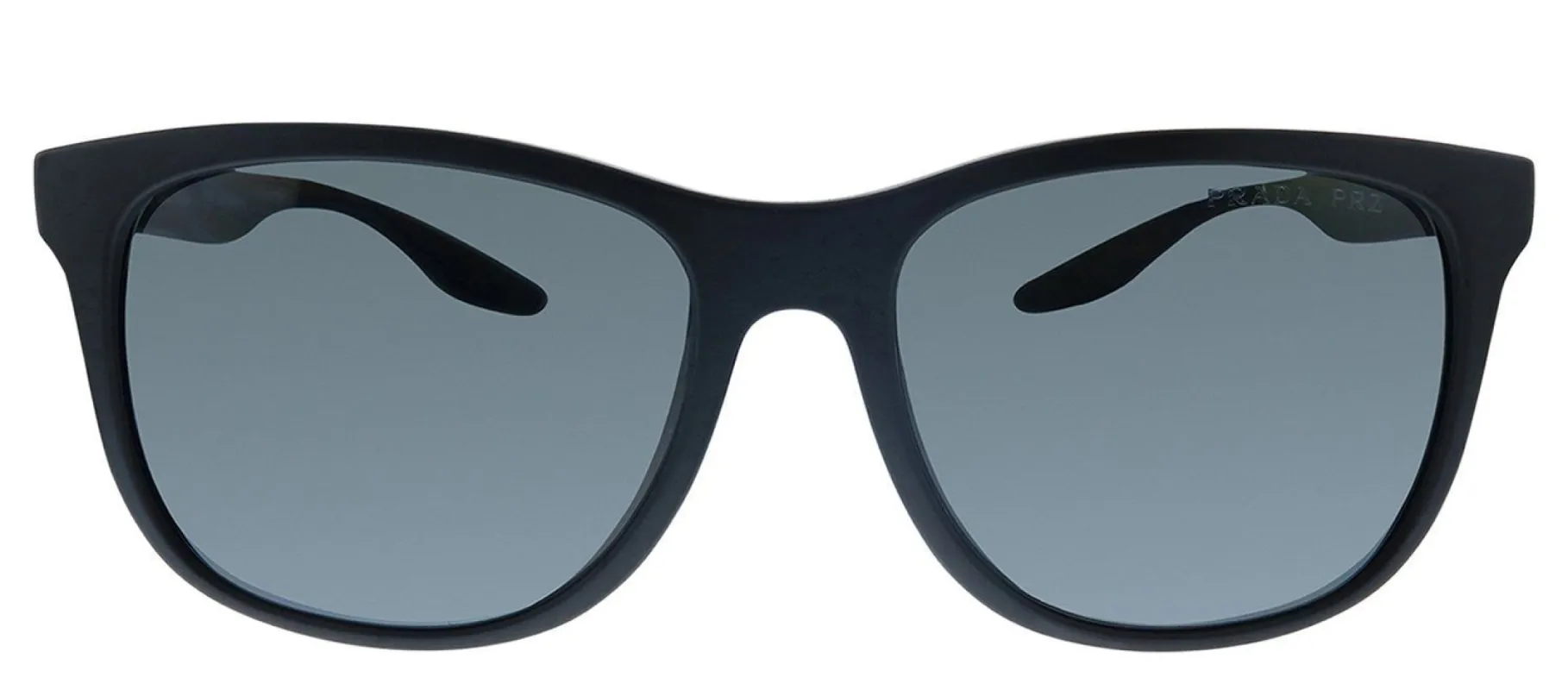 Prada Linea Rossa PS 03OSF DG05Z1 Square Plastic Black Sunglasses with Grey Polarized Lens sold by Gaffos