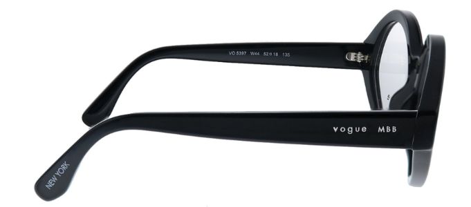 Vogue Eyewear VO 5397 W44 Geometric Plastic Black Eyeglasses with Demo Lens sold by Gaffos
