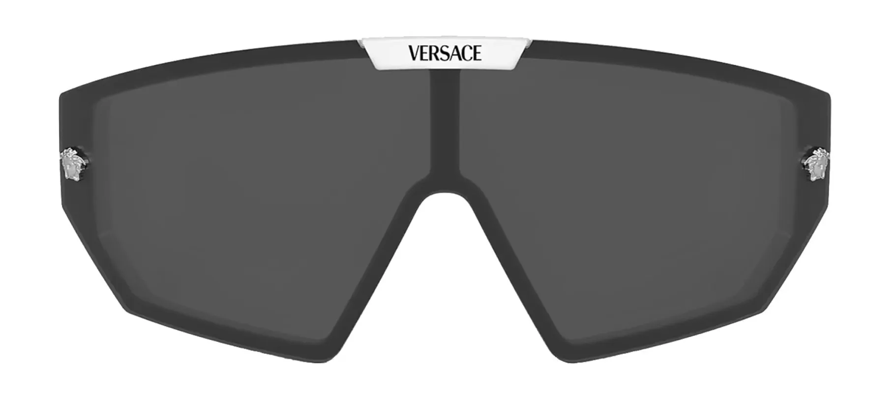 Versace VE 4461 314/87 Shield Plastic White Sunglasses with Grey Lens sold by Gaffos