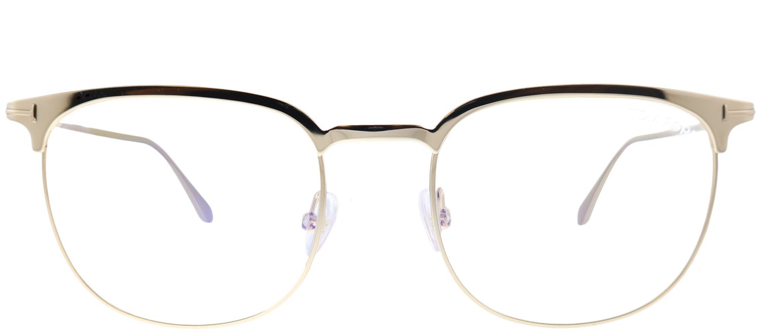 Tom Ford FT 5549B 029 Square Metal Gold Eyeglasses with Demo Lens sold by Gaffos