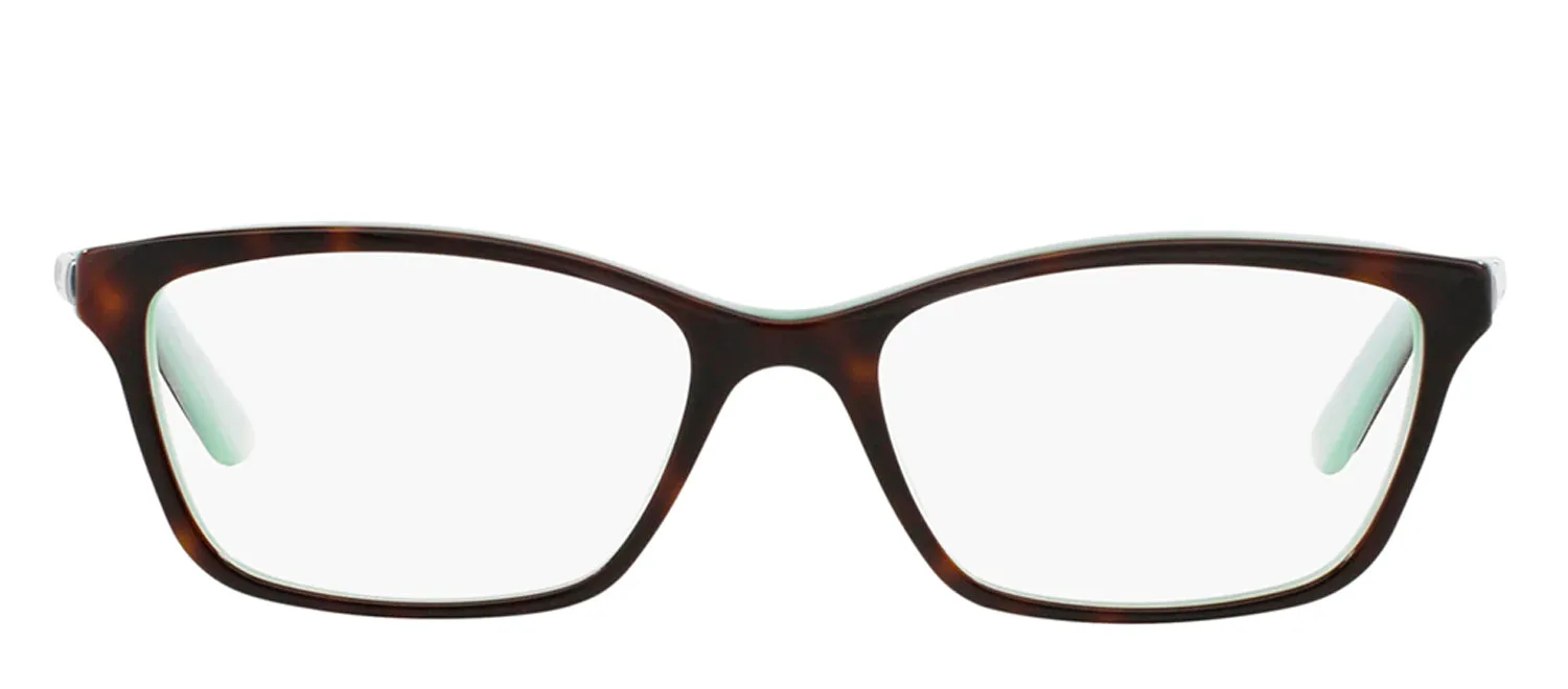 Ralph Lauren RA 7044 601 Cat-Eye Plastic Havana Eyeglasses with Logo Stamped Demo Lens sold by Gaffos